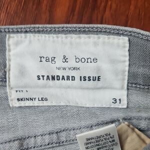Rag & Bone New York Fit 1 Skinny Leg Jeans - Grey (Size 31) Standard Issue